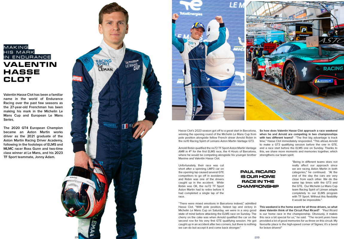 Le Castellet Programme: Valentin Hasse Clot Making His Mark in Endurance