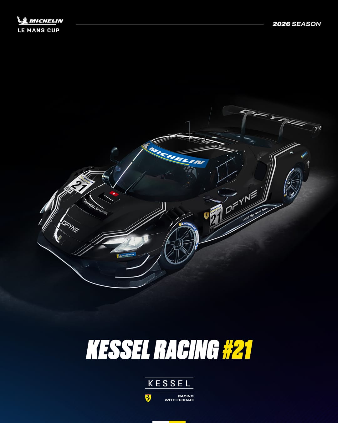A fresh livery and a brand-new driver lineup for @kessel_ch No.21 as the team gears up for the 2026 