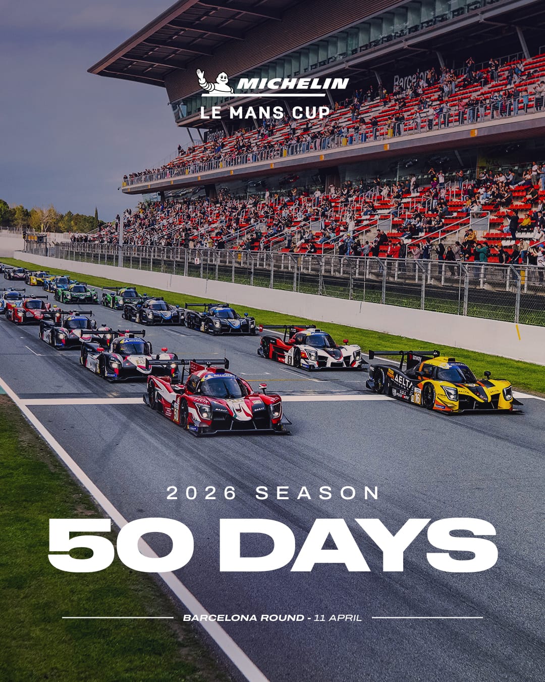 Just 50 Days before the start of the 2026 season. 🙌 The first of the six rounds will be Barcelona, o