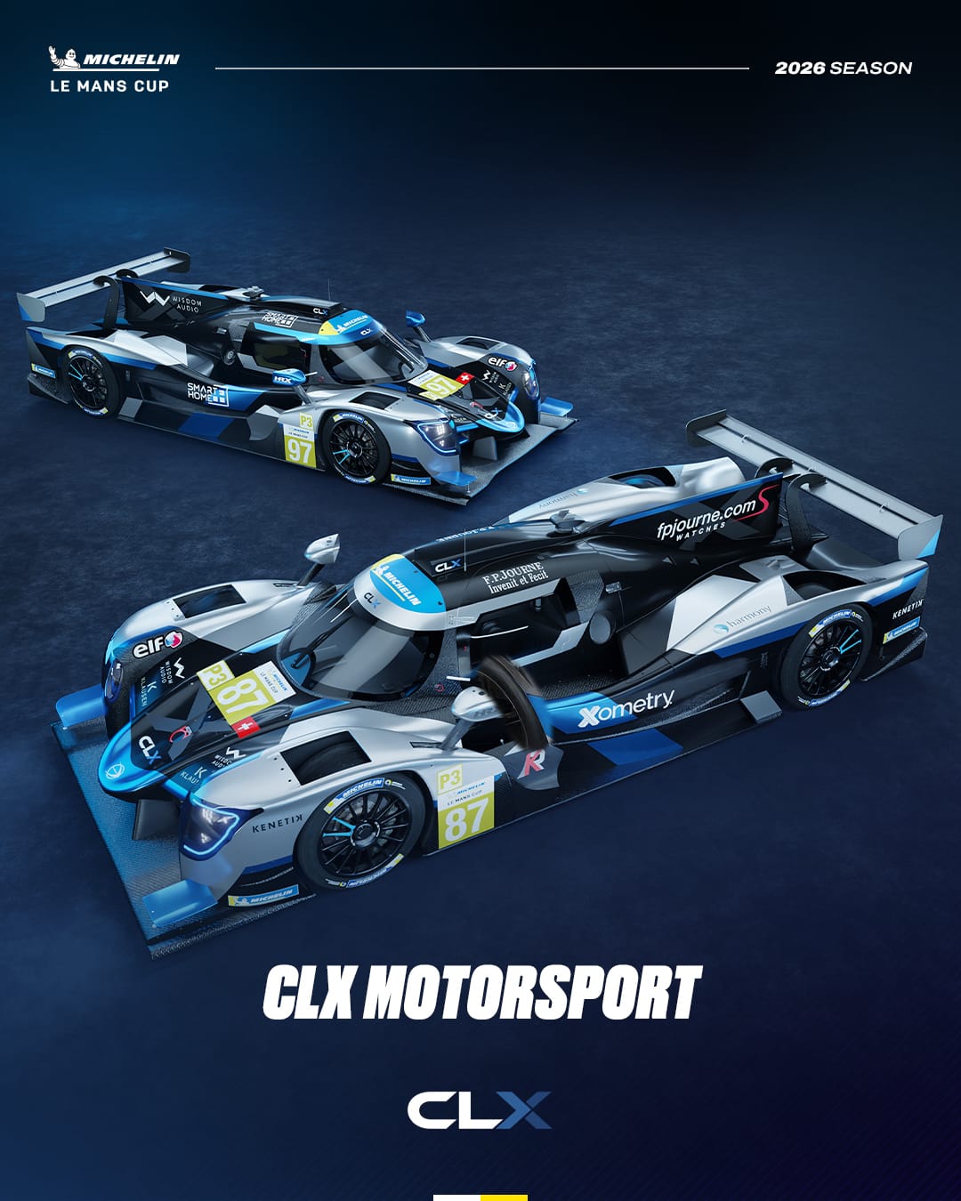 Former champions return. Colours refreshed. ✨ @clxmotorsport heads into the 2026 Michelin Le Mans Cu